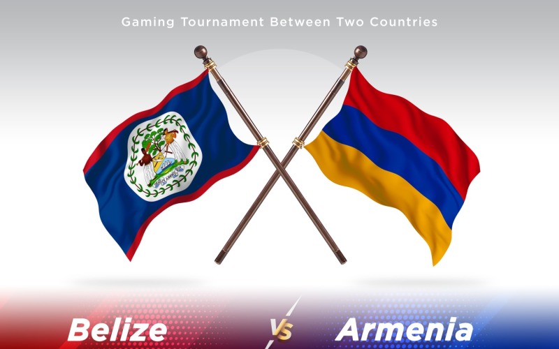 Belize contro Armenia Two Flags