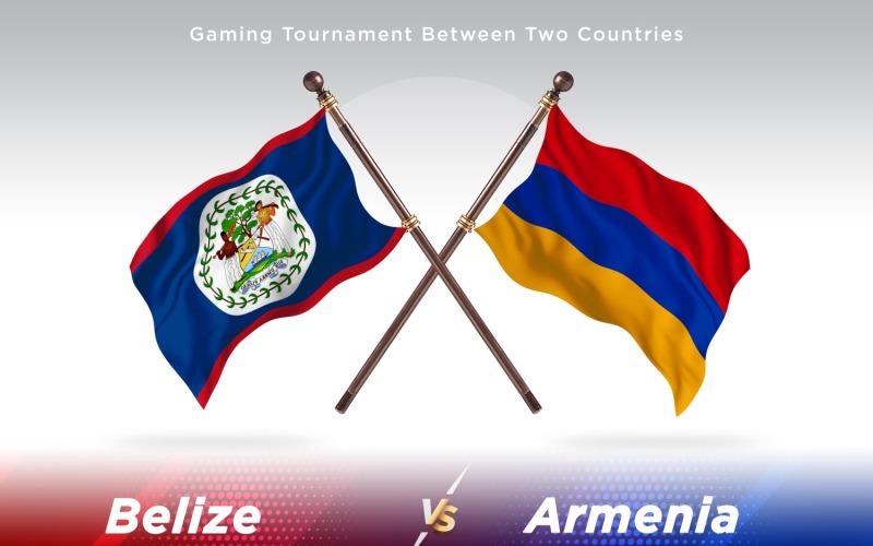Belize kontra Örményország két zászló