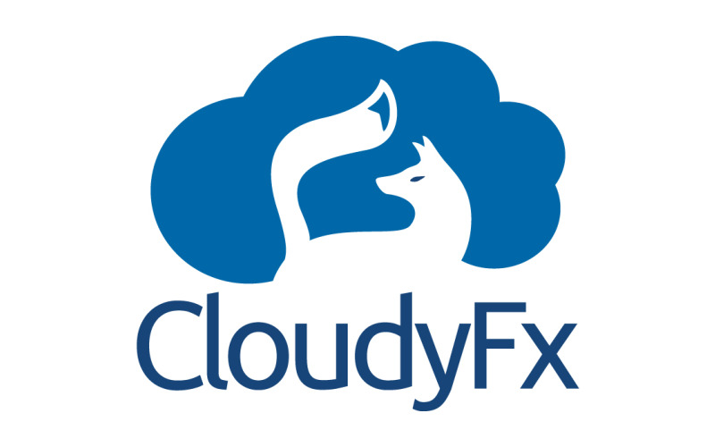 Šablona loga dat CloudFx