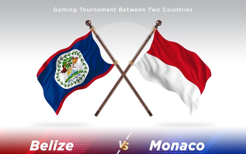 Belize contro Monaco Two Flags
