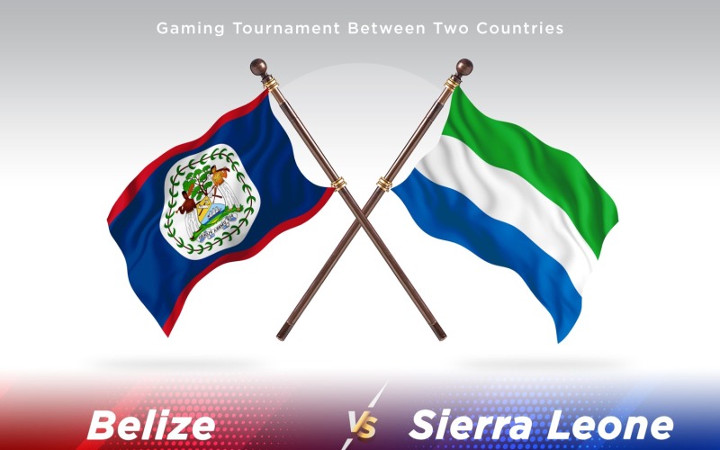 Belize kontra Sierra Leone Two Flags