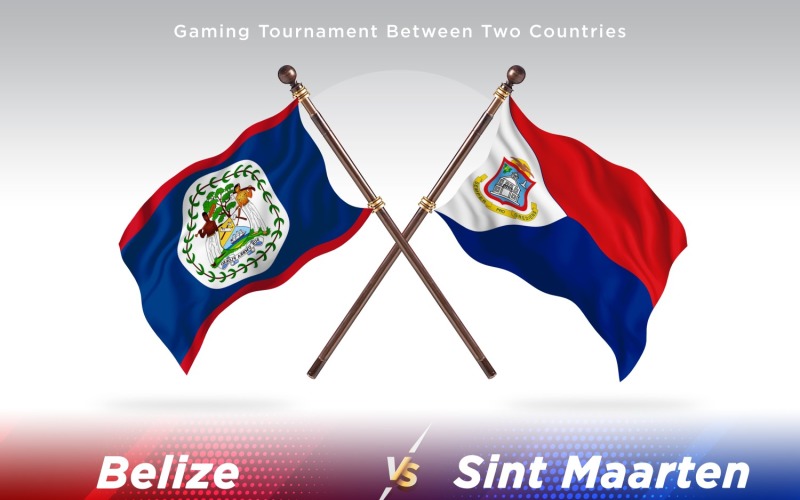 Belize kontra sint kuna Dwie flagi