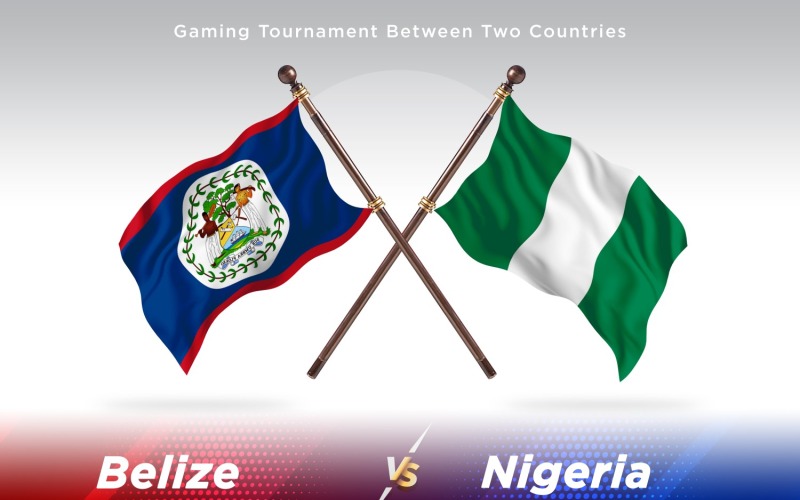 Belize x Nigéria Two Flags