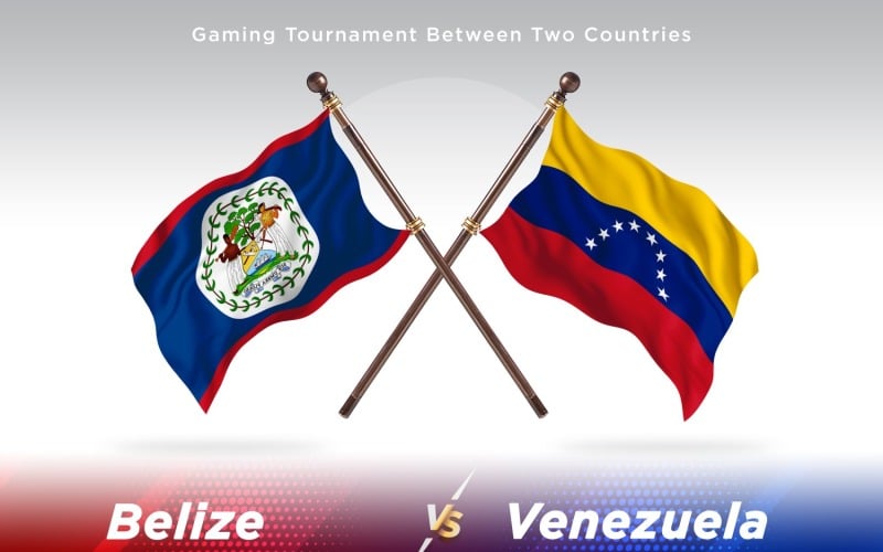 Belize versus Venezuela Two Flags