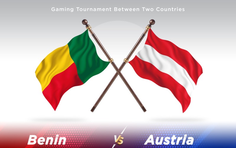 Benin contro Austria Two Flags