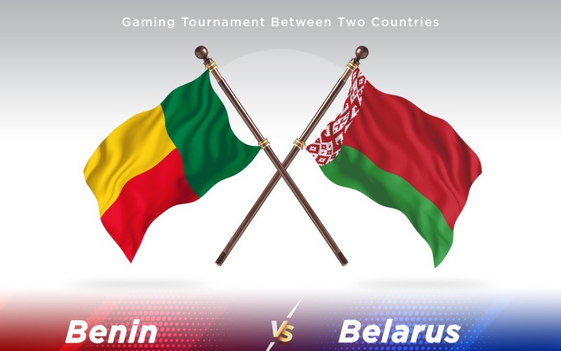 Benin versus Bělorusko dvě vlajky