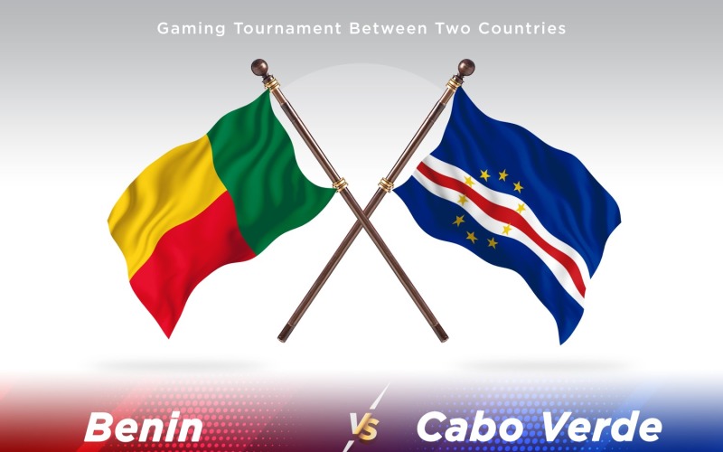Benin versus Cabo Verde Two Flags