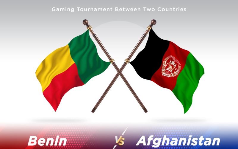Два прапори Беніну проти Афганістану