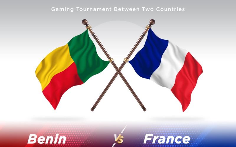 Benin contra França Two Flags