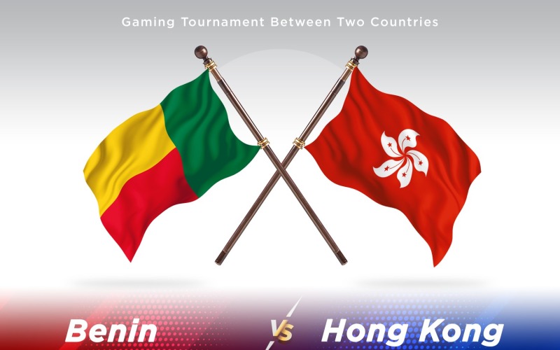 Benin kontra Hongkong Dwie flagi