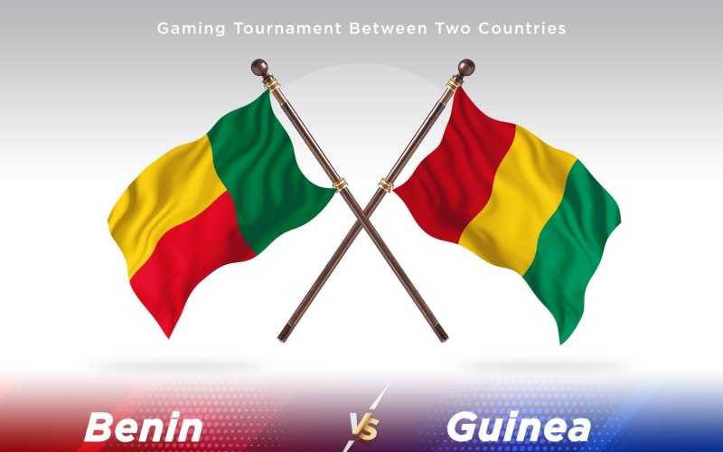 Benin versus guinea Dvě vlajky