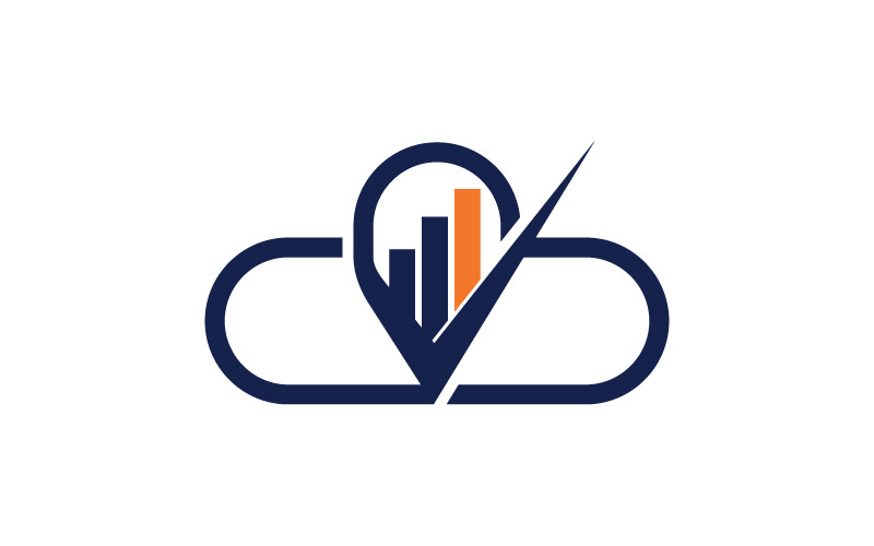 会计税务金融业务 Cloude 标志设计模板矢量