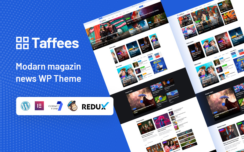 Taffees - Modern magazin WordPress téma