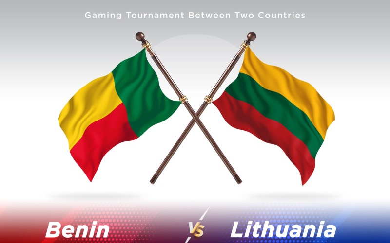 Benin contra Lituânia Two Flags