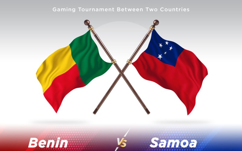 Benin gegen Samoa Two Flags
