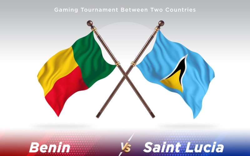 Benin versus Santa Lucía Two Flags