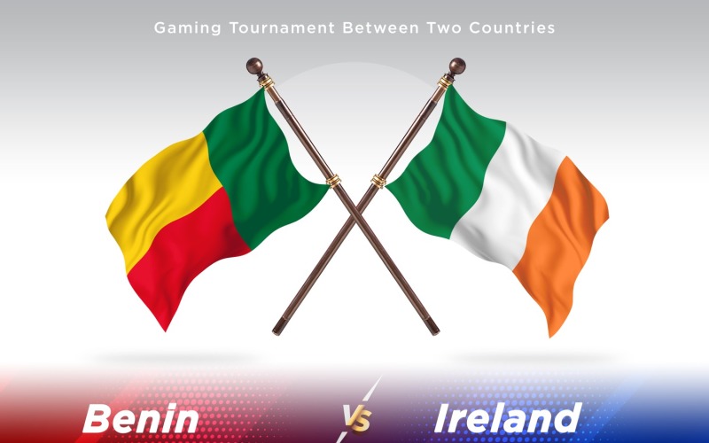 Два прапори Беніну проти Ірландії