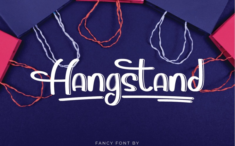 Hangstand Handschrift Display Lettertype