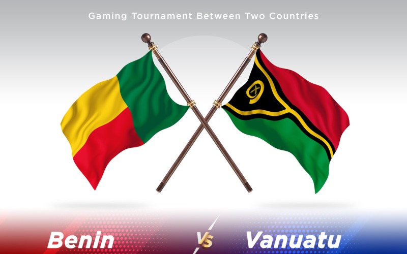 Bénin contre Vanuatu Two Flags