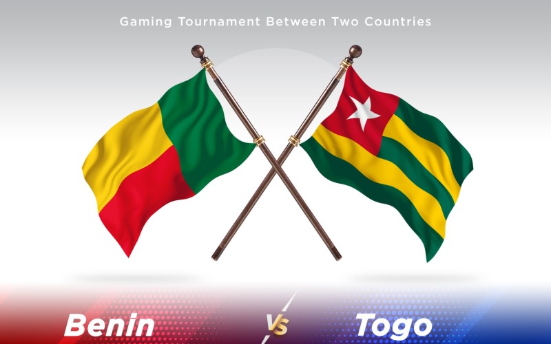 Benin gegen Togo Two Flags