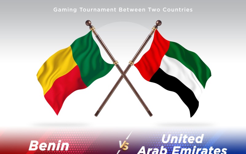 Benin versus Emirados Árabes Unidos Duas Bandeiras