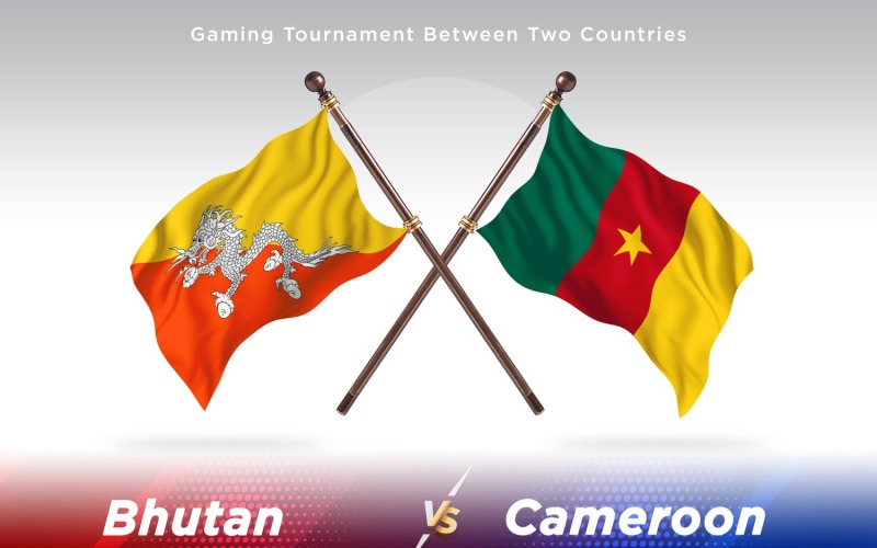 Bhutan contro due bandiere del Camerun
