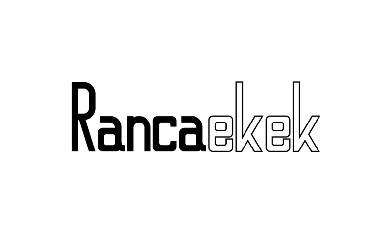 Rancaekek bezpatkové zobrazení písma