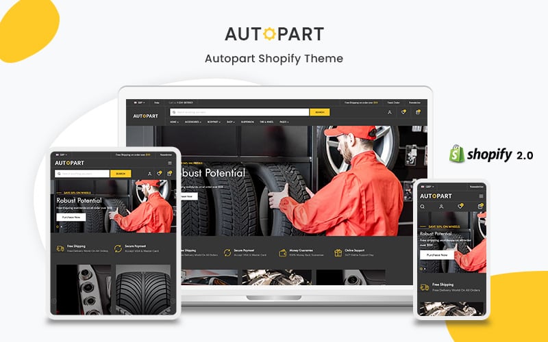 Autopart- Autopart 和配件 Shopify 主题 #201671