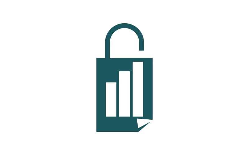 Buchhaltung Steuer Finanzielle Geschäftssperre Sicherheit Logo Design Template Vector