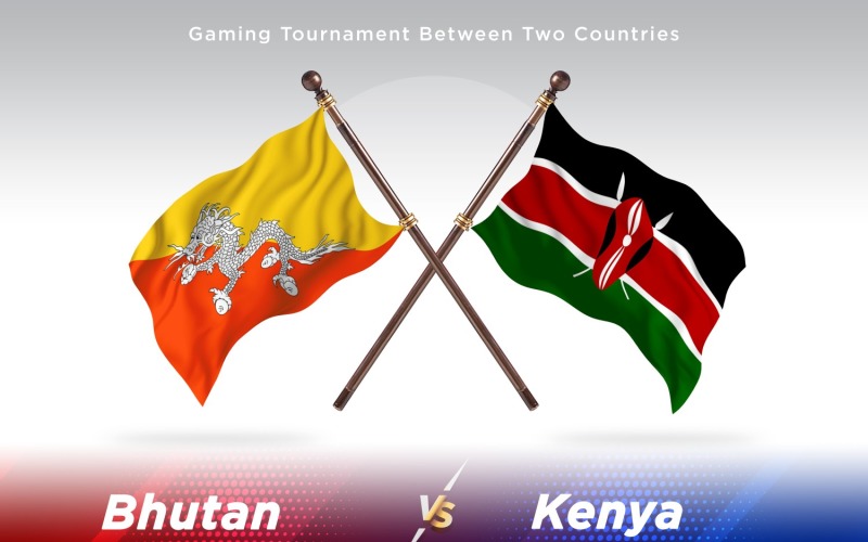 Bután versus Kenia dos banderas