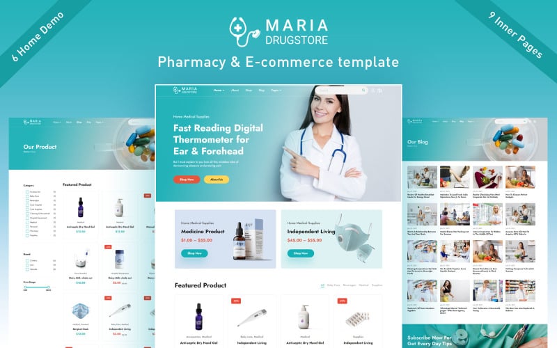 Maria - Apotheke und E-Commerce Html5-Vorlage