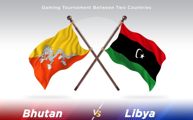 Bhutan contro Libia Two Flags