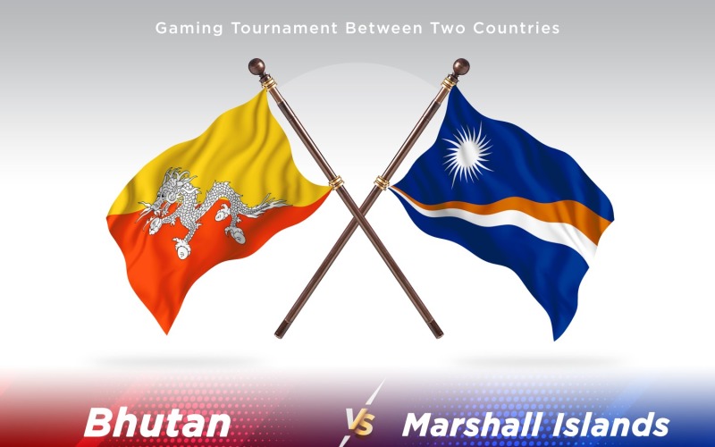 Bhutan kontra Wyspy Marshalla Dwie flagi