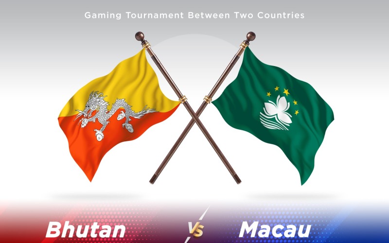 Bután versus dos banderas de Macao