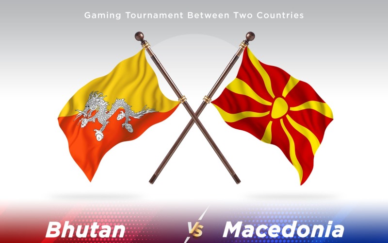 Butão contra Macedônia Duas Bandeiras