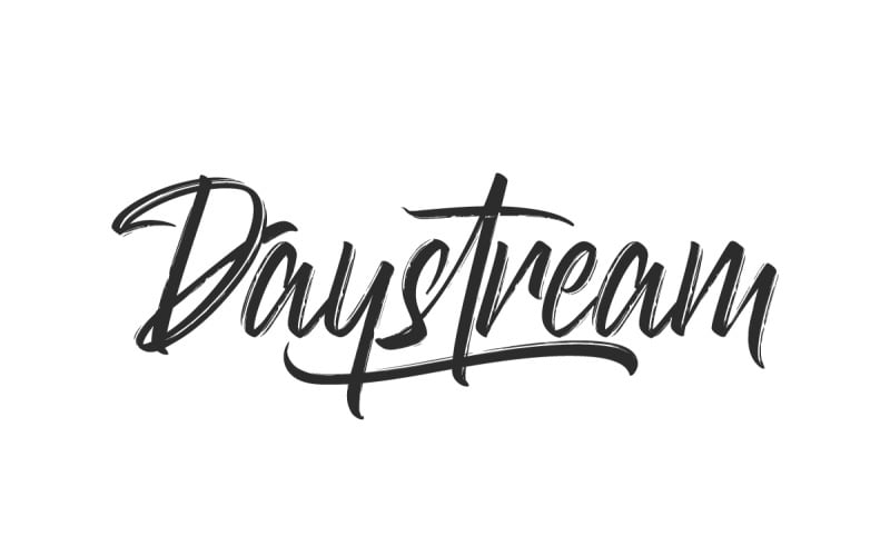 Carattere pennello ruvido Daystream