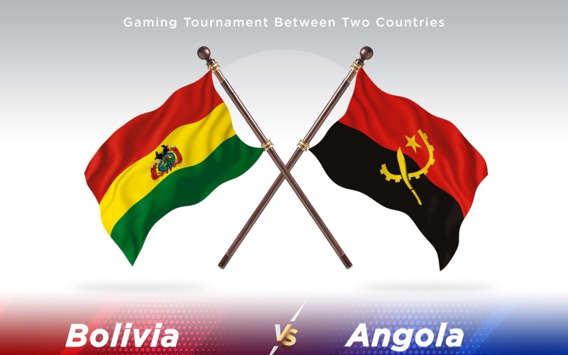 Bolívia kontra Angola két zászló