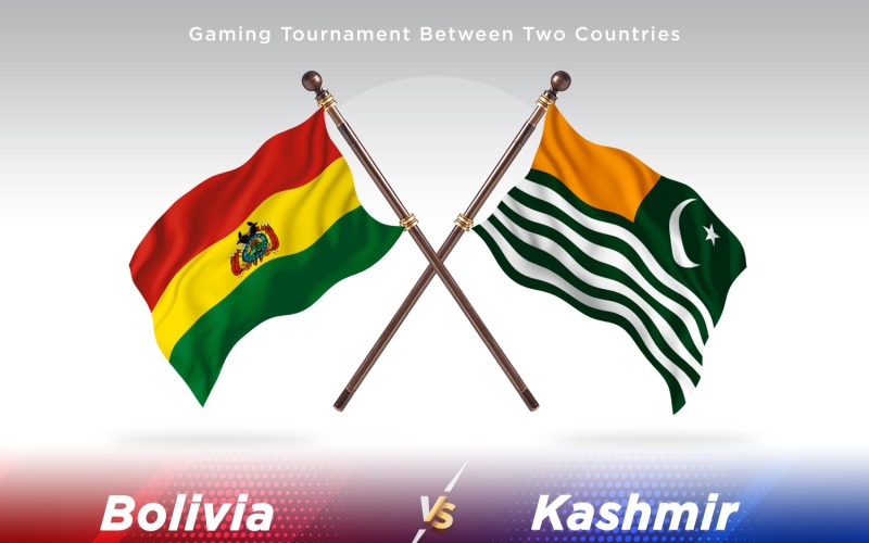 Bolivia versus Kashmir Two Flags