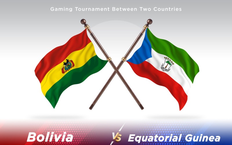 Bolívie versus rovníková Guinea Dvě vlajky