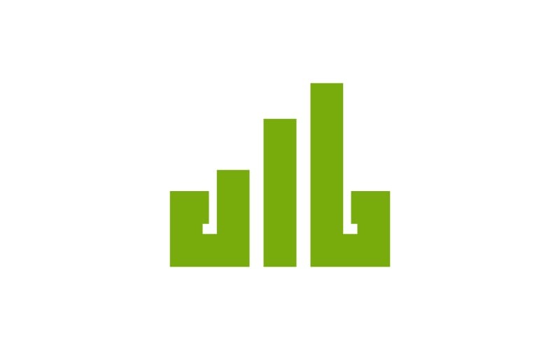 Boekhoudkundige belasting financiële zaken opgroeien sjabloon Vector Logo ontwerp