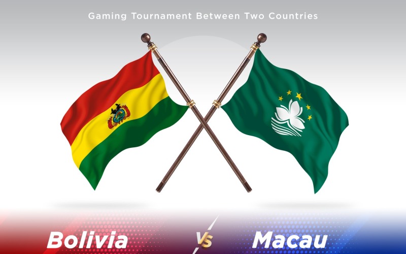 Bolívia contra duas bandeiras de Macau