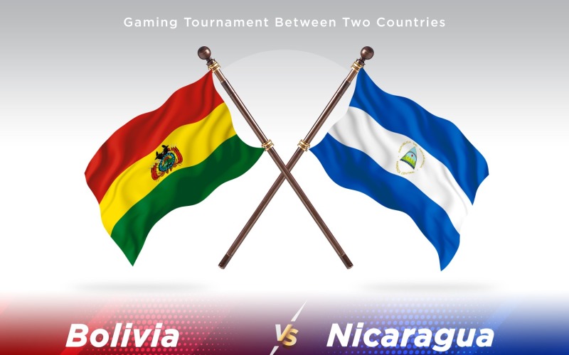 Bolivia contro Nicaragua Two Flags