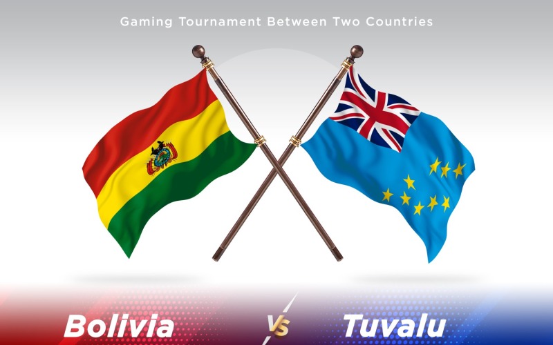 Bolivia versus Tuvalu Two Flags