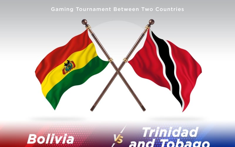 Bolivie contre Trinité-et-Tobago deux drapeaux