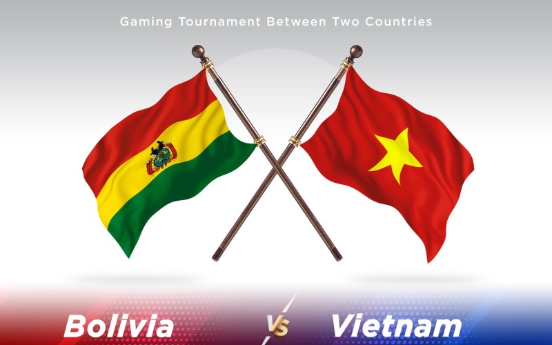 Bolívia contra Vietnã Two Flags