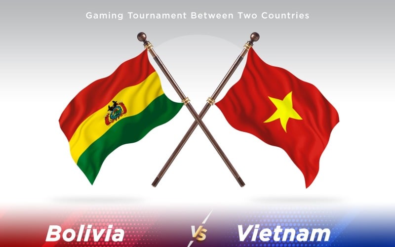 Bolivia contro Vietnam Two Flags