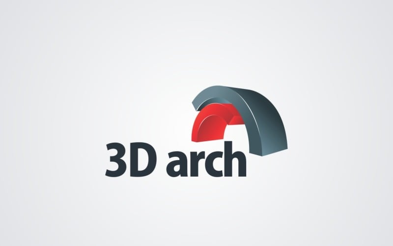 3D Arch Logo Design Template 202169 TemplateMonster