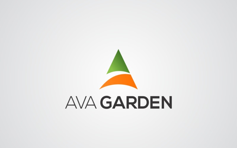 Modelo de design de logotipo AVA Garden