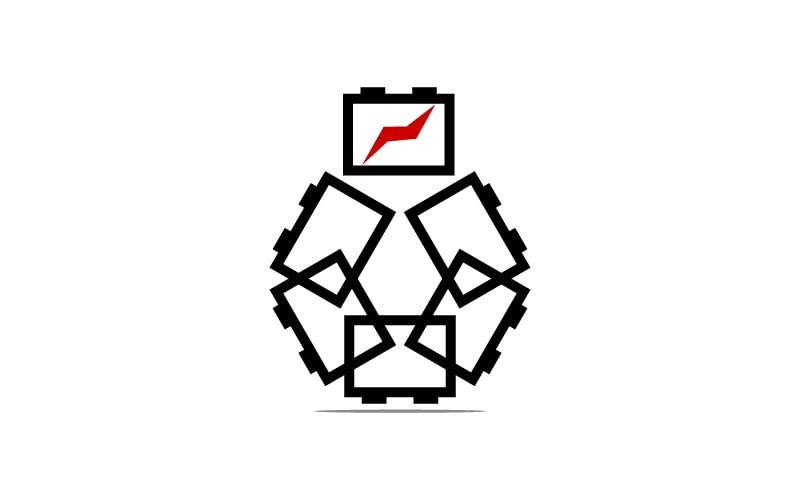 Pil Accu Kalite Şablonu Vektör Tasarım Logosu