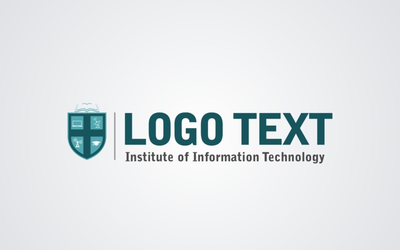 Plantilla de diseño de texto de logotipo creativo